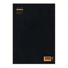 Rhodia Staplebound Notebooks Ruled, Black Cover 8 1/4 In. X 11 3/4 In. 48 Sheets [Pack Of 5] (5PK-119169)