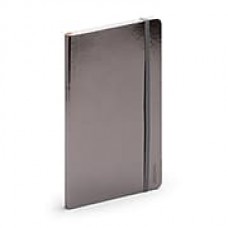 Poppin Medium Soft Cover Notebooks, Gunmetal, 25/Pack