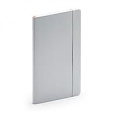 Poppin, Medium, Soft Cover Notebooks, Light Gray,  25/Pack (101724)