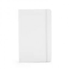 Poppin, Medium, Hard Cover Notebooks, White, 25/Pack (104116)