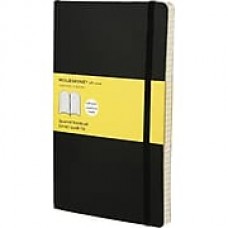 Moleskine® Classic Notebook, Extra Large, Square Ruled, Black, Soft Cover, 7-1/2" x 10"