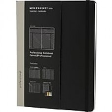 Moleskine® Folio Professional Notebook, Extra Large, Black, 7-1/2" x 10"