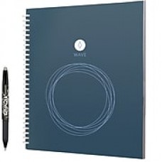 Rocketbook Wave 1 Subject Notebook, Unruled, 9.5" x 8.5", Blue