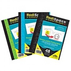 Redi Space Composition1 Subject "Notebook" 48 Sheets/Pack, 6/Packs, Asstorted (RS-48COMP)