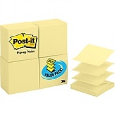 Post-it® Pop-up Notes, 3" x 3", Canary Yellow, Refills, 24/Pack (R33024VAD)