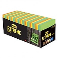 Post-it® Extreme Notes, 3" x 3", Orange, Green, Yellow, Mint, 32 Pads/Pack (EXTRM33-32CBNT)