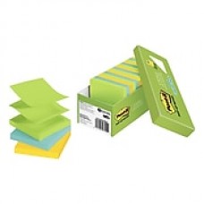 Post-it® Pop-up Notes, 3" x 3" Jaipur Collection, 100 Sheets/Pad, 18 Pads/Cabinet Pack (R330-18AUCP)