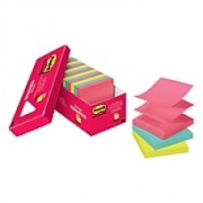 Post-it® Pop-up Notes, 3" x 3" Cape Town Collection, 100 Sheets/Pad, 18 Pads/Cabinet Pack (R330-18CTCP)