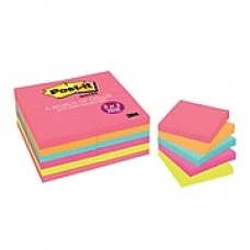 Post-it Notes, 3" x 3", Cape Town Collection, 24 Pads/Pack (654-24ANVAD)