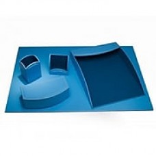 Dacasso  Faux Leather Office Organizing Desk Set - Sky Blue (DCSS495)
