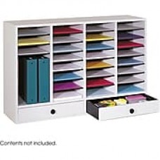 Safco® 9494 Adjustable Literature Organizer, 25 1/4"(H) x 39 1/4"(W) x 11 3/4"(D), Gray