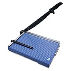 United T15 15.4" Office-Grade Guillotine Trimmer, 15 Sheet Capacity, Blue