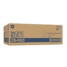 Pacific Blue Ultra™ 8” High-Capacity Recycled Paper Towel Roll by GP PRO, 1-Ply, White, 1150’/Roll, 6 Rolls/Carton (26490)