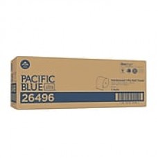 Pacific Blue Ultra™ 8” High-Capacity Recycled Paper Towel Roll by GP PRO, 1-Ply, Brown, 1150’/Roll, 3 Rolls/Carton (26496)