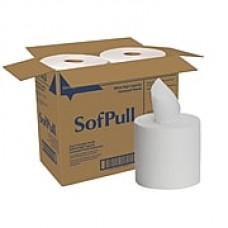 SofPull® Centerpull High Capacity Paper Towel by GP PRO, 1-Ply, White, 560 Sheets Per Roll, 4 Rolls Per Carton (28143)