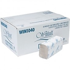 Windsoft® Multifold Paper Towels, 1-Ply, 9 1/5 x 9 2/5, Natural, 4,000/Ct