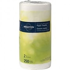 Brighton Professional™ Jumbo Kitchen Roll Towel, 2-ply, Full Size, 250 sheets/Roll, 12 rolls/case, (BPR-21806)