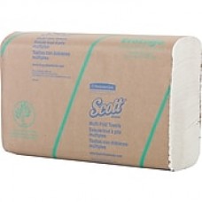 Scott® Multi-Fold Paper Towels, 1-Ply, Wheat, 250 Towels/Pack, 16 packs/Carton (11829)