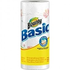 Bounty® Basic Paper Towel Rolls, 1-Ply, 30 Rolls/Case (Prints) (80238973)