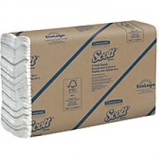 Scott® C-Fold Paper Towels, 1-Ply, White, 200 Towels/Pack, 12 Packs/Carton (01510