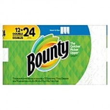 Bounty Select-A-Size Paper Towels, White, 12 Double Rolls = 24 Regular Rolls