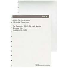 Xerox Specialty Business Paper, 4200DP, 11-Holes For Velobind Binders, White, 8 1/2" x 11", 500 Sheets/Ream