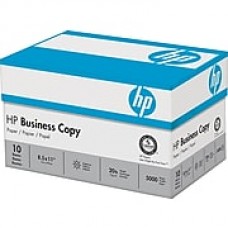 HP® Business Copy Paper, LETTER-Size, 92/104+ US/Euro Brightness, 20 Lb., 8 1/2"H x 11"W, 5,000 Sheets/Ct