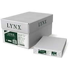 Domtar Lynx Opaque 8 1/2" x 11" 70 lbs. Digital Ultra Smooth Laser Paper, White, 4000/Case