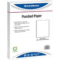 Printworks® Professional 8 1/2" x 11" 24 lbs. 19 Hole Punch GBC Paper, 2500/Case