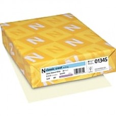 Neenah Paper Classic Crest® 8 1/2" x 11" 24 lbs. Smooth Writing Paper, Natural White, 500/Ream