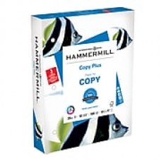 Hammermill Copy Plus 3 Hole Punch Copy Paper, 8-1/2" x 11", 92 Bright, 20 LB, 500 Sheets