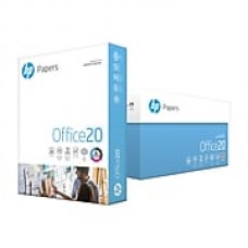 HP Office Paper, 20 Lb., 92 Bright, 8 1/2" x 11", White, 10-Ream Case