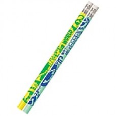 Musgrave Pencil Company Its Our World Go Green Motivational Fun Pencil, 12/Pack