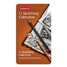 Derwent Sketching Pencil Collections Tin Of 12 (34305)