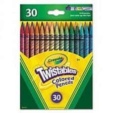 Crayola Twistable Colored Pencils, 3+ Years, 30/Pack (68-7409)