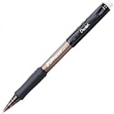 Pentel Twist-Erase Mechanical No. 2 Pencil,  Black Barrel, Dozen (QE415A)