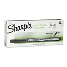 Sharpie® Pens, Fine Point, Blue, 12/pk (1742664)