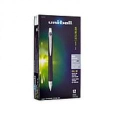 uni-ball® Jetstream RT BLX Retractable Rollerball Pen, Bold Point, Purple/Black, 12/pk (1858848)