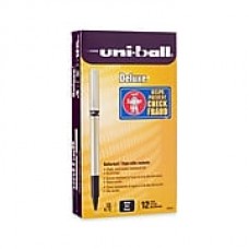 uni-ball® Deluxe Rollerball Pen, Fine Point, Black, 12/pk (60052)