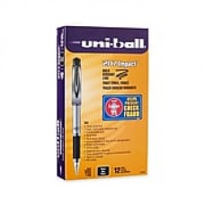 uni-ball® 207 Impact Gel Pens, Bold Point, Black, 12/pk (65800)