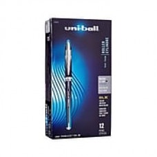 Uni-Ball Vision Elite Stick Roller Ball Pens, Micro Point, Blue-Black Ink, 12/pk (69020)