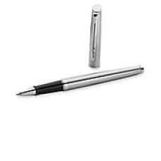 Waterman Hemisphere Stainless Steel/Chrome Rollerball Pen, Fine Point, 0.7mm, Black, Each