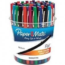 Paper Mate® Liquid Flair® Pen, Porous Medium Point, Assorted Colors, 48/pk (4651)