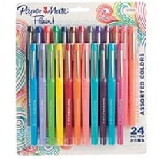 Paper Mate Flair Felt Tip Pens, Medium Point, Limited Edition Tropical & Assorted Colors, 24 Pack