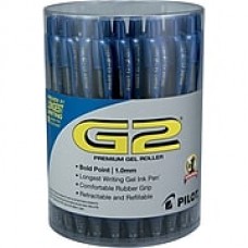 Pilot G2 Premium Retractable Gel-Ink Rolling Ball Pens, Bold Point (1.0mm), Blue, 36/Pk (84099)