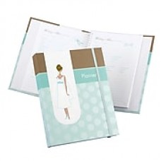 Hortense B. Hewitt, 64 Pages Spiral-Bound Bride's Planner, Turquoise/Brown