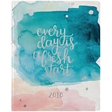 Erin Condren 2018 Hardbound Lifeplanner™- Watercolor Splash, 8x10, Horizontal Layout