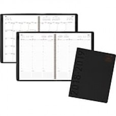 2018-2019 AT-A-GLANCE® Academic Contemp Weekly/Monthly Appointment Planner, 12 Months, Black, 8-1/4" x 10-7/8" (70-957X-05-19)