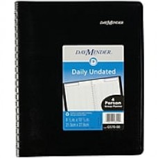 DayMinder® Four-Person Undated Daily Group Appointment Book, 7 7/8" x 11"