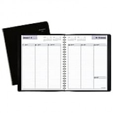 AT-A-GLANCE® DayMinder® Column-Style Weekly Planner, 12 Months, January Start, 6 7/8" x 8 3/4", Black (G590-00-19)